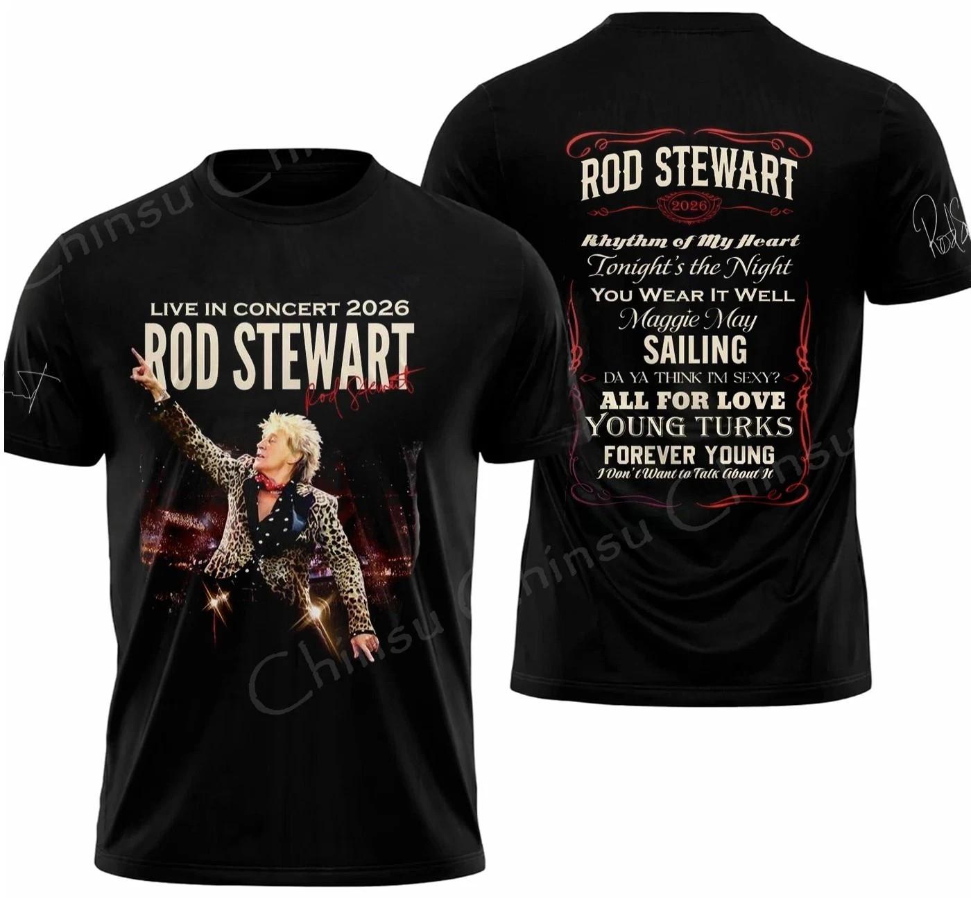 Hot New Rod Stewart Live In Concert 2026 S to 5XL 3D AOP Shirt VK344 XL