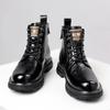 British Style Men's Genuine Leather Boots Fashionable Business Short Boots Winter Ankle Men Work Boots Versatile