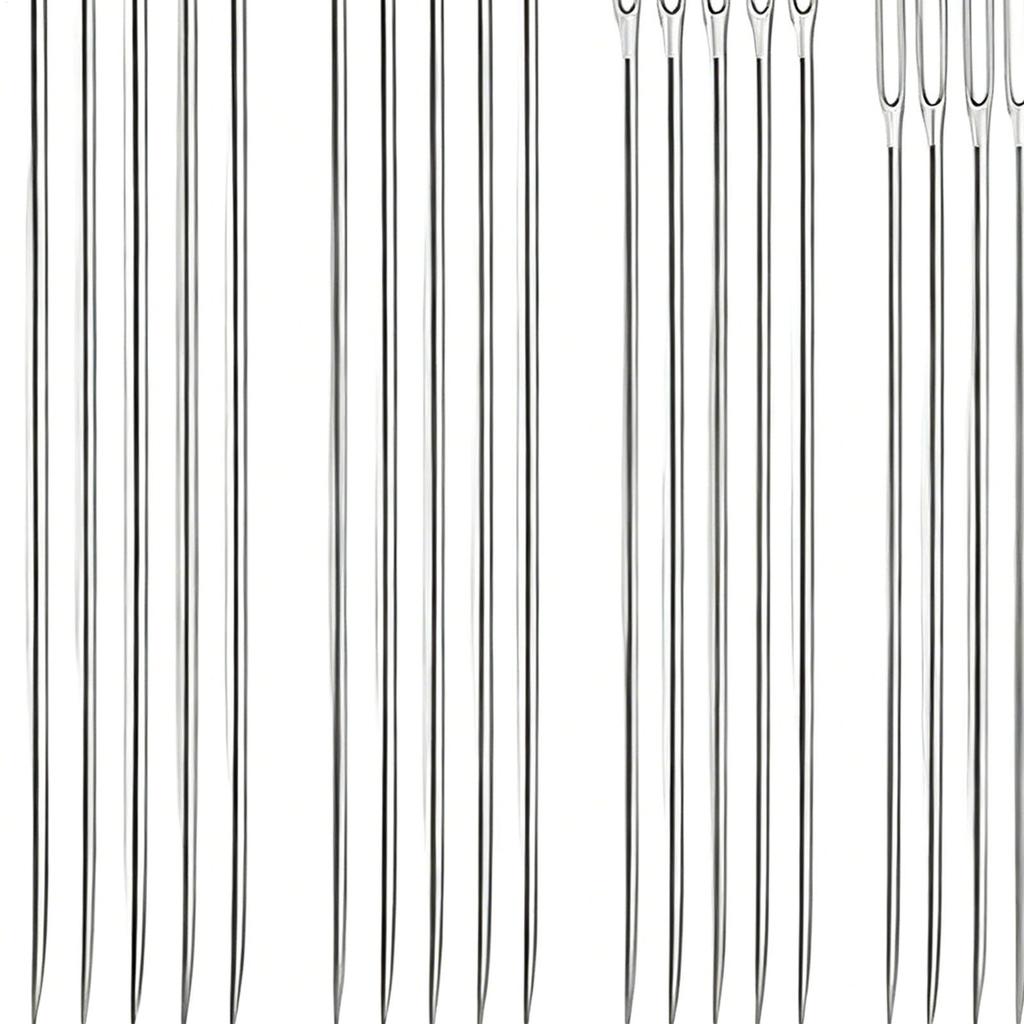 Embroidery Needles For Hand Sewing 40 Pieces Sewing Accessories With Threader Crocheting Needles For Quilting Weaving Crocheting