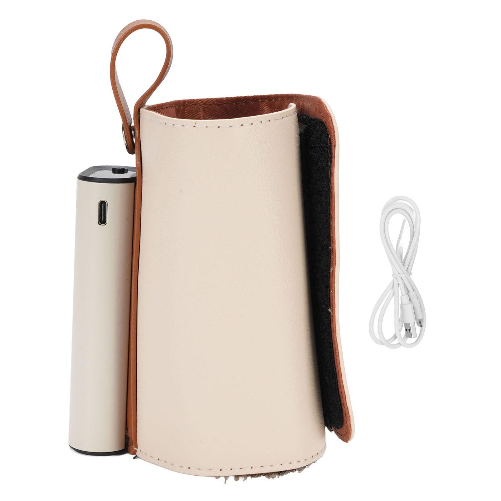 

Подогреватель детских бутылочек, 21 температурный режим, быстрая зарядка через USB, подогреватель детского молока, изолирующий чехол, розовый бежевый