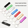 Aluminum Alloy Double Hole High-Frequency Survival Whistle for Outdoor Mountaineering