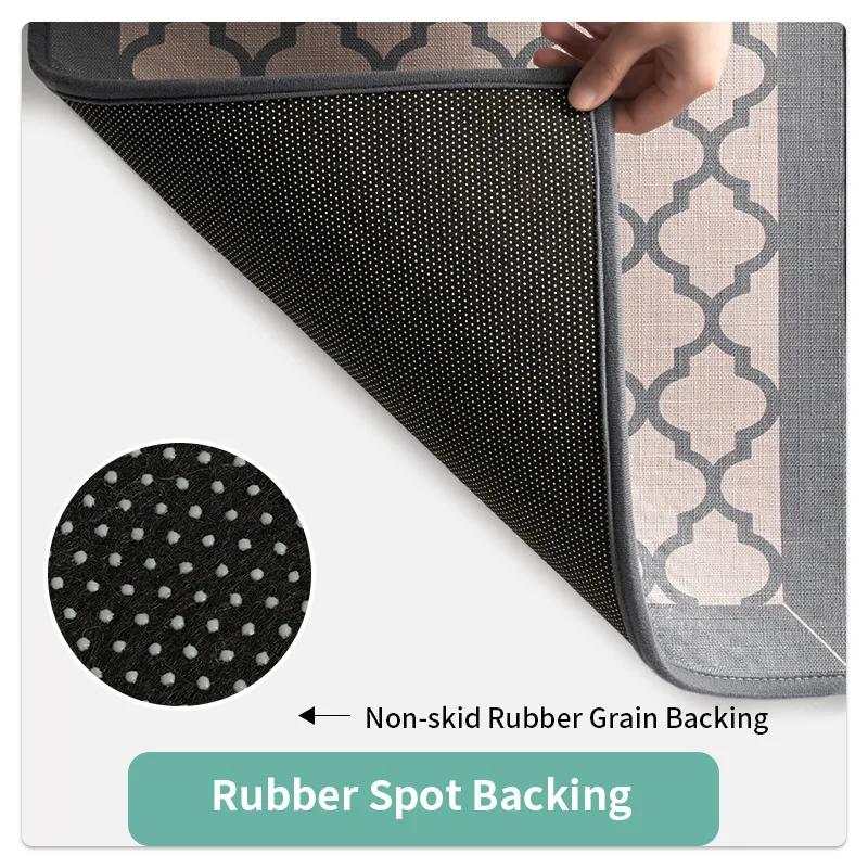 Mata kuchenna antypoślizgowa, Super chłonna na olej i wodę, Miękka tekstura lnu, Ulga dla stóp, Dwustronna antypoślizgowa, Łatwa do czyszczenia