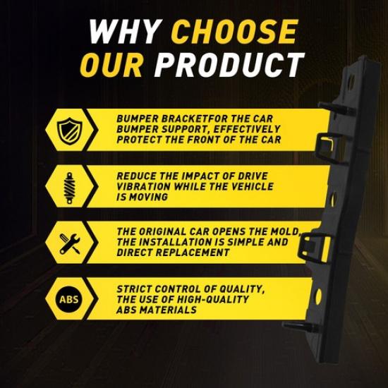 Pair Front Bumper Retainer Support Bracket For 2013-2016 Ford Escape 2014 2015