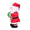 Christmas Gift Miniature Santa Claus with Saxophone Handmade Lovely Toy Holiday Twisting Santa Snowman Reindeer