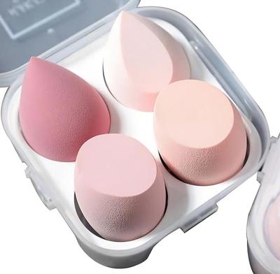 Omidazzle Ultra Soft Beauty Blender Makeup Sponge (Set of 4) In Multicolor With Box