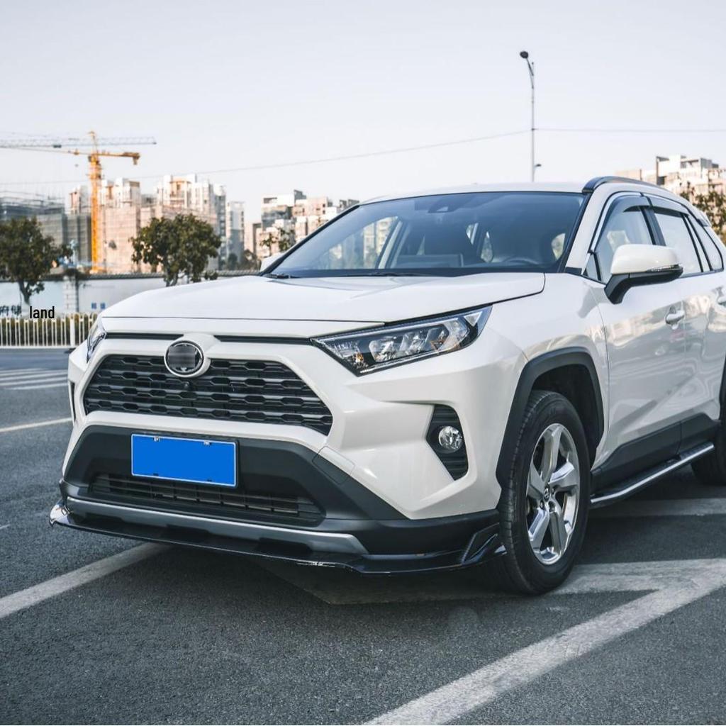 Compatible Body Kit for 2020 Toyota RAV4: Front Lip, Bumper Fender Flares, Side Skirts, Rear & Middle Spoilers, Rear Wing.