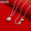 925 Sterling Silver Aura Pendant Necklace With AAA Zircon Set - Stylish Wedding Jewelry