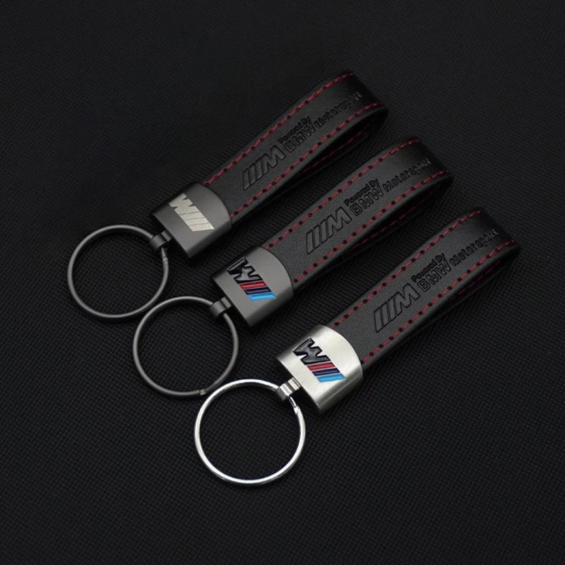 Autocollant de Voiture Chaud 2025 Cuir Métal Logo de Voiture Porte-clés Porte-clés Pour BMW E46 E90 E39 E60 E36 E30 E61 E91 E92 E87 F10 F20 F30 X5 E7