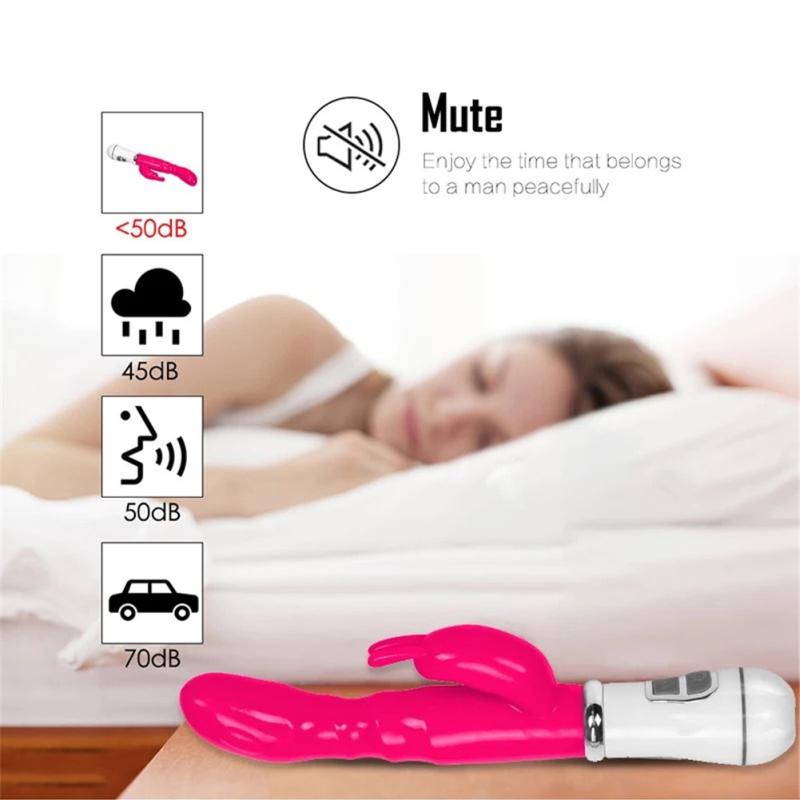 G-Punkt-Kaninchen-Vibrator, Sexspielzeug für Erwachsene, zur Stimulation der Klitoris, wasserdichter persönlicher Dildo-Vibrator