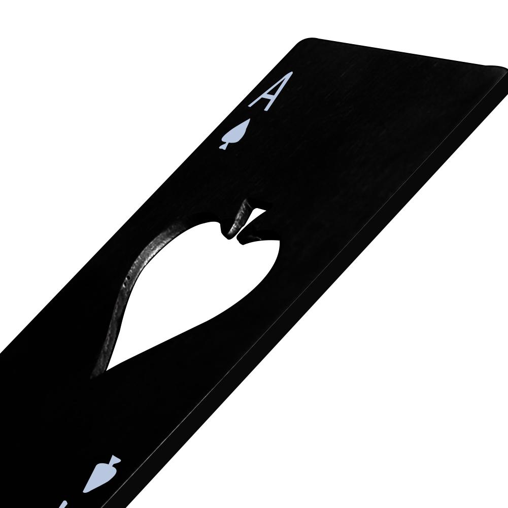 Poker Card Shaped Bottle Opener Stainless Steel Beer Wine Soda Opener Bar Kitchen Tool