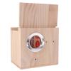 Wooden Bird Breeding Nest Wall Mount Parrot Wood House Practical Parrot Breeding Box  for Bird Cage
