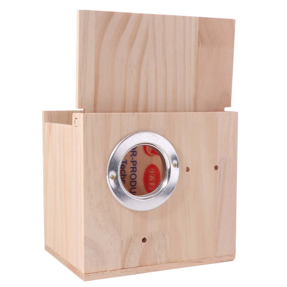 Wooden Bird Breeding Nest Wall Mount Parrot Wood House Practical Parrot Breeding Box  for Bird Cage