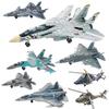 1 Piece DIY 3D Puzzle Assemble Collection Toys T14 Tank F14 F22 J35 Fighter AH64 Helicopter Model Ornament Building Blocks Toy