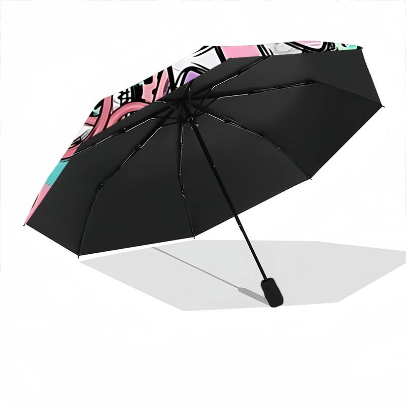 1pc Nurse Print Folding Umbrella | Elegant Design, Fashionable Accessory, Durable Construction, Sturdy Ribs yy251107008