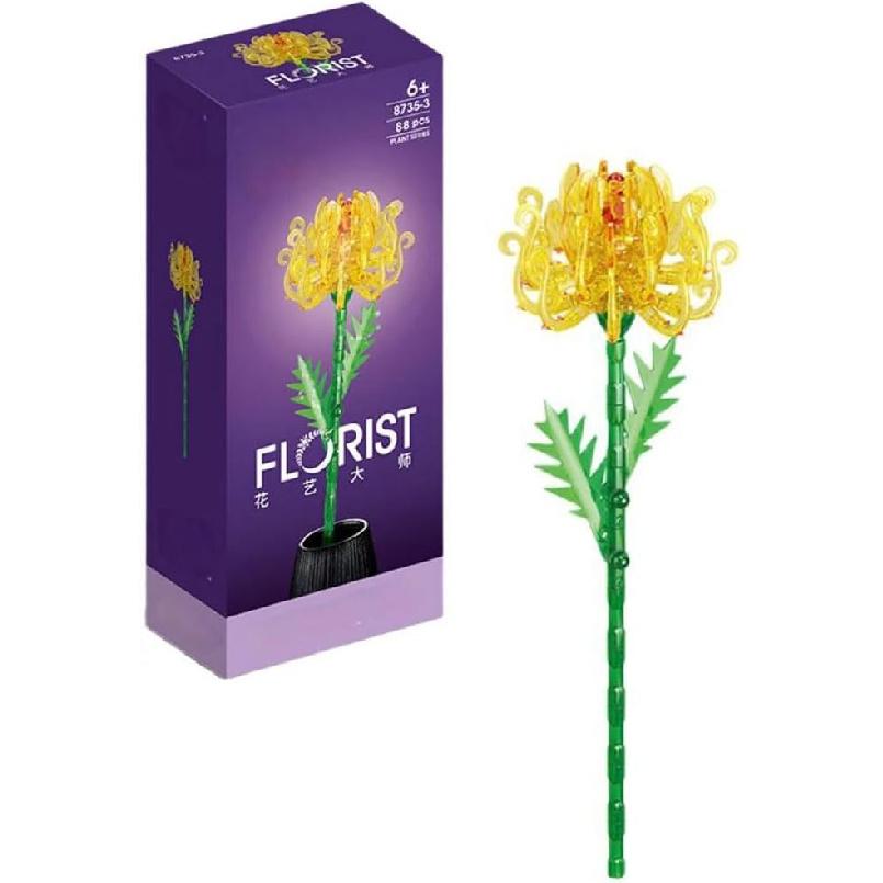 

Flower Bouquet Toy Building Set, 50-70 Pcs DIY Botanicals Toy Building Kit for Adults & Kids Ages 6+, Create Artificial Flowers Mini Blocks Rose, жасмин