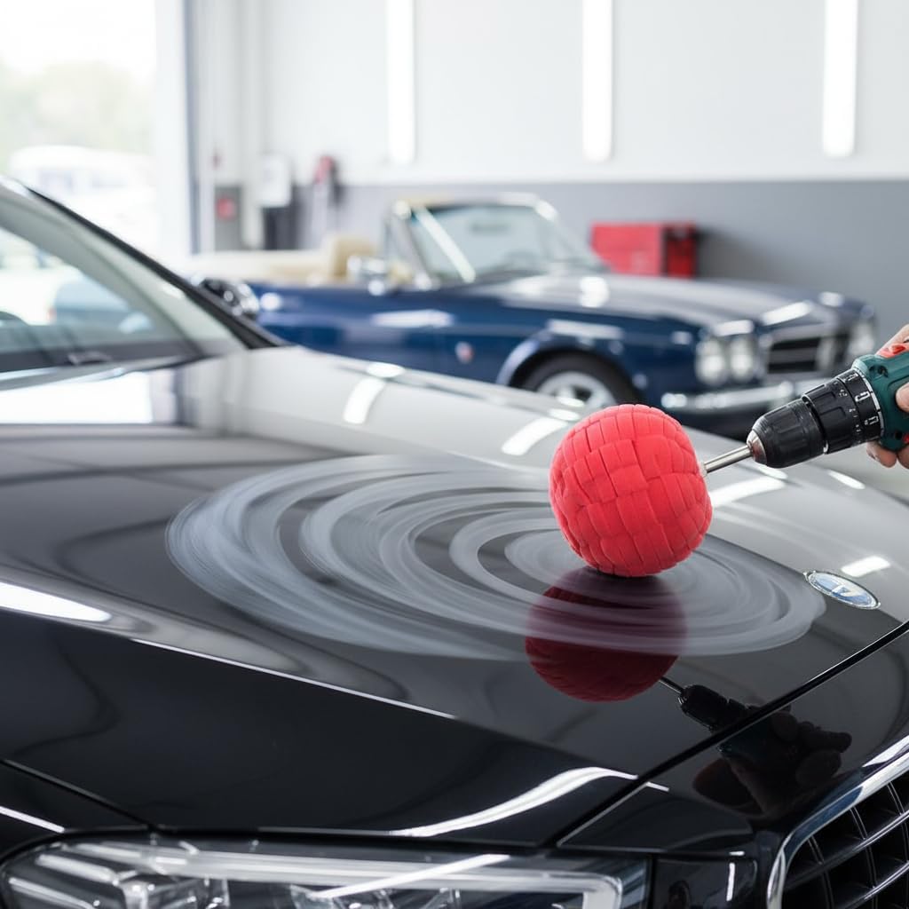 SUPVOX 3 Inch Detailing Polishing Sponge Pads: 3-Pack Foam Buffing Pads for Car Wheel & Paint Polishing/Waxing – Compatible with Drill Polishers