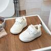 Kids' Two-Layer Cotton Board Shoes - Lightweight, Velvet-Lined, Warm, for Boys & Girls, Casual Outdoor Fashion.