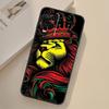 Rastafarian Lion Case For Oppo A94 A74 A54 A80 A60 A40 A18 A38 A58 A78 A98 A96 A76 A16 A15 A17 A57 A77 A5 Pro
