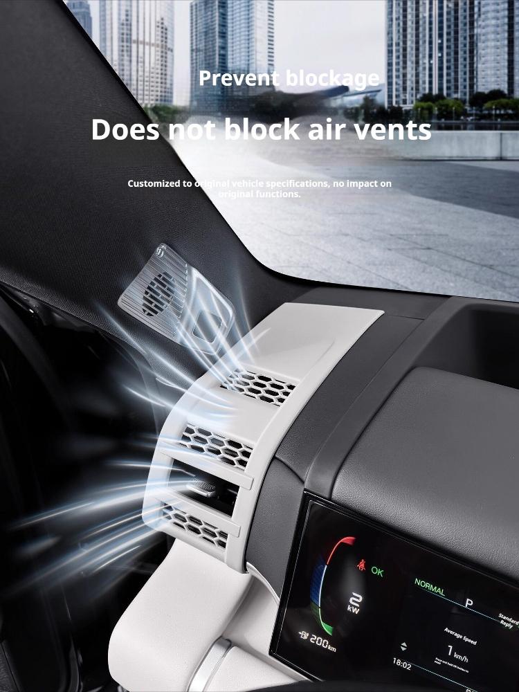 For BYD Titanium 7 Ti7 Car Instrument Air Conditioning Port Protective Cover Anti Blocking Covers On Both Sides of The Air Vents