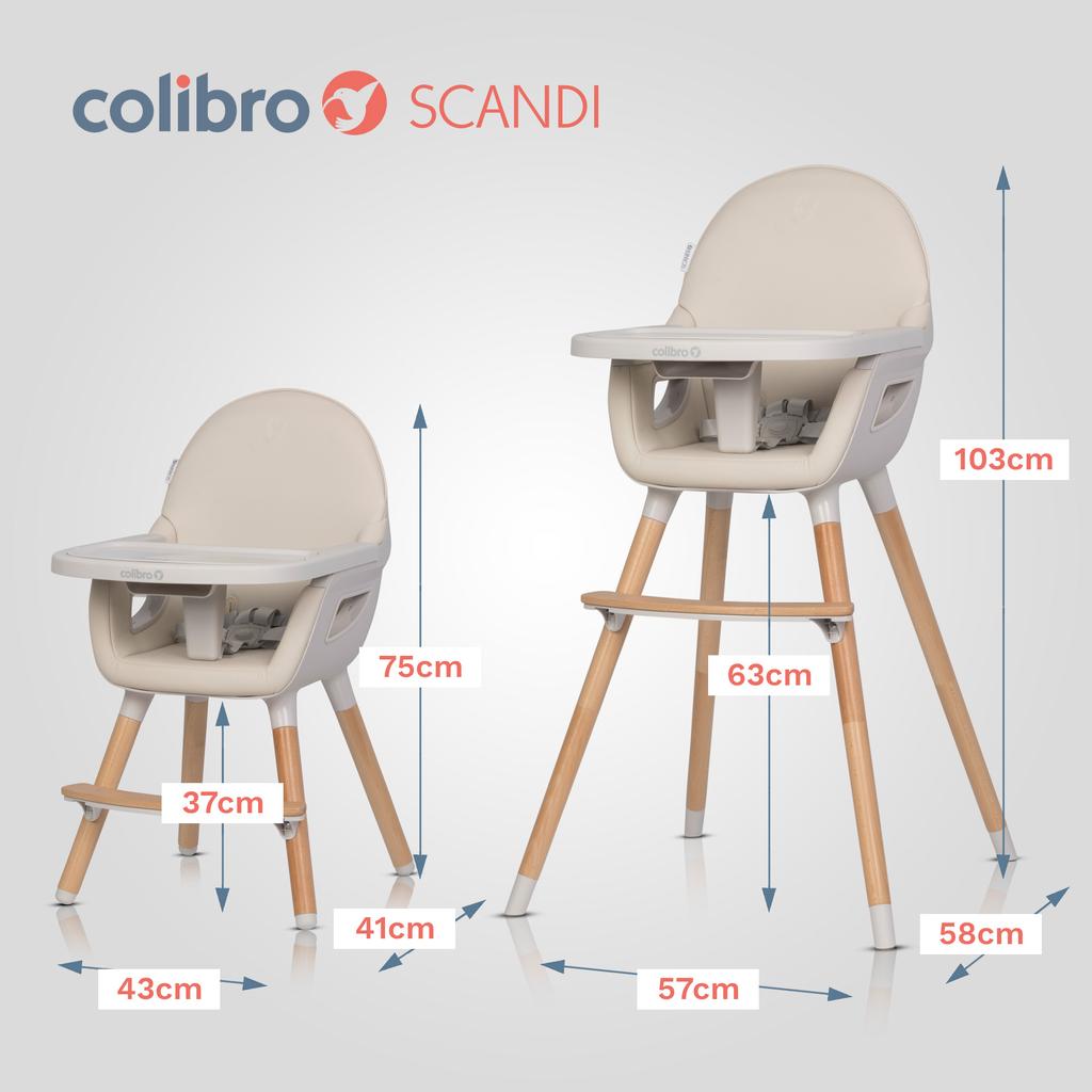 COLIBRO SCANDI ALMOND high chair