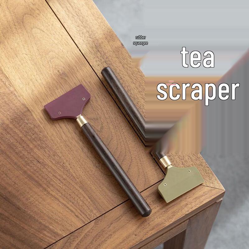 Deou Starlight Ebony Tea Scraper & Silicone Brush Set