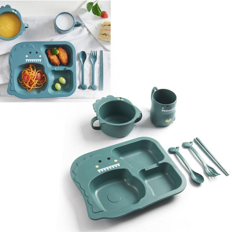 Baby Divided Dinner Plate Cartoon Dinosaur Baby