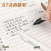6PCS Retractable Gel Ink Pen Set Smooth Writing 0.5mm Fine Point Stainproof Quick-Drying Ink Gel Pens Portable ST Pen Gifts