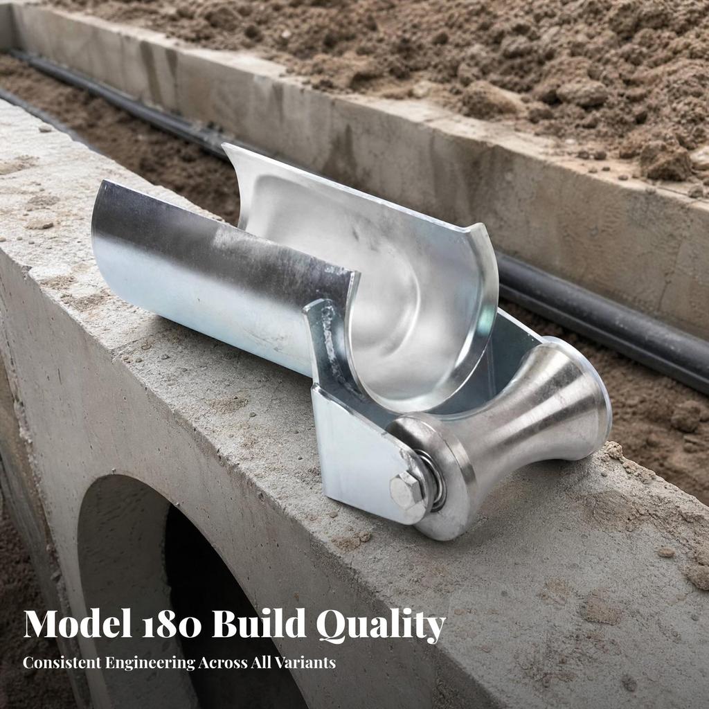 Heavy-Duty Cable Guide Roller Steel with Bracket Tough Tool