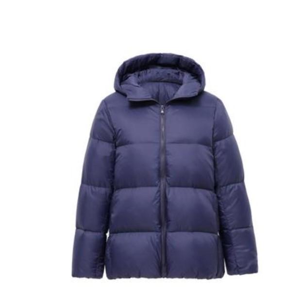 Autumn and winter light down jacket women's white duck down short thickened bread jacket loose hooded jacket