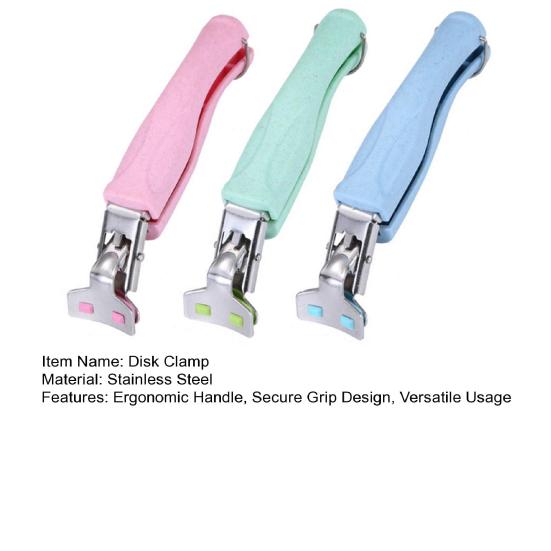 1/3 Stück Scheibenklemme Edelstahl Schüsselhalter Klemme Rutschfester Silikongriff Verbrühschutz Geschirrklammer Küchenwerkzeug