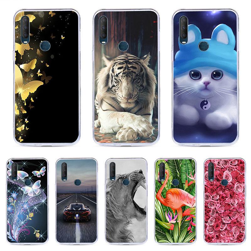 ZXLZKQ Fundas Para Alcatel 1S 2020 (6.22 Pulgadas) + Protectores De Pantalla In Cristal Templado HD, Flexible Case Caso Cover Translúcido TPU Silicona