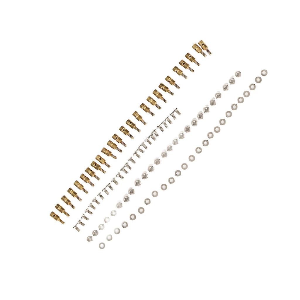 Pushrod Linkage Stopper Quick Adjuster RC Push Rod Connector with Screws Nuts Gaskets for Model Boat Airplane Helicopter 1.0mm/0.04in