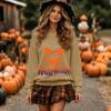 Women's Fashion Casual Comfortable Color Neck Long Sleeve Sweatshirt for Fall Winter
