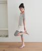 NAATS Stripe Boat Neck T-Shirt, Melange Gray