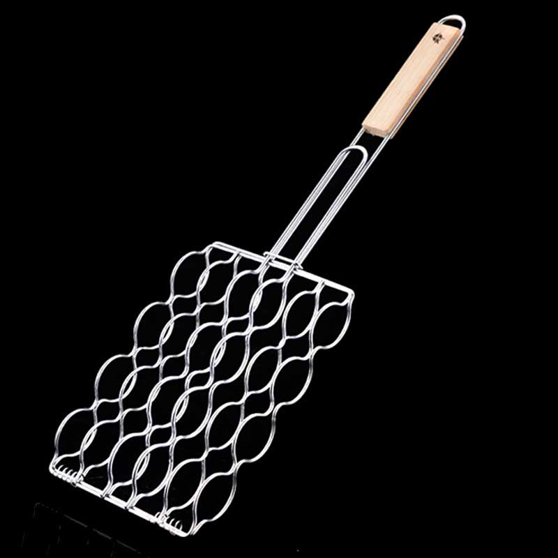 Grilovací gril na klobásy, klip na grilovací síť, gril na kukuřici, grilovací gril, klip na grilovací síť, BBQ