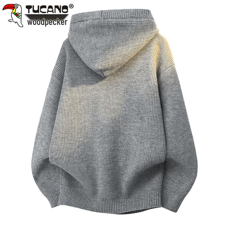 TUCANO Men's Retro Thick Hooded Knitted Sweater