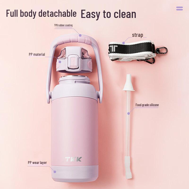 TKK 316 Stainless Steel Insulated Sports Water Bottle with Straw