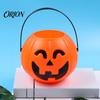 Kids Trick or Treat Bags Halloween Pumpkin Candy Bucket, Plastic Holder with Handle, Holders Party Favor Storage Container, Trick-or-Treat Gift