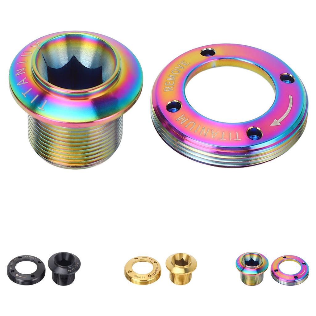 Crank Arm Screw Ti Alloy Lightweight Fine Processing Minimalist Bike Crank Cover Screw for Repairing