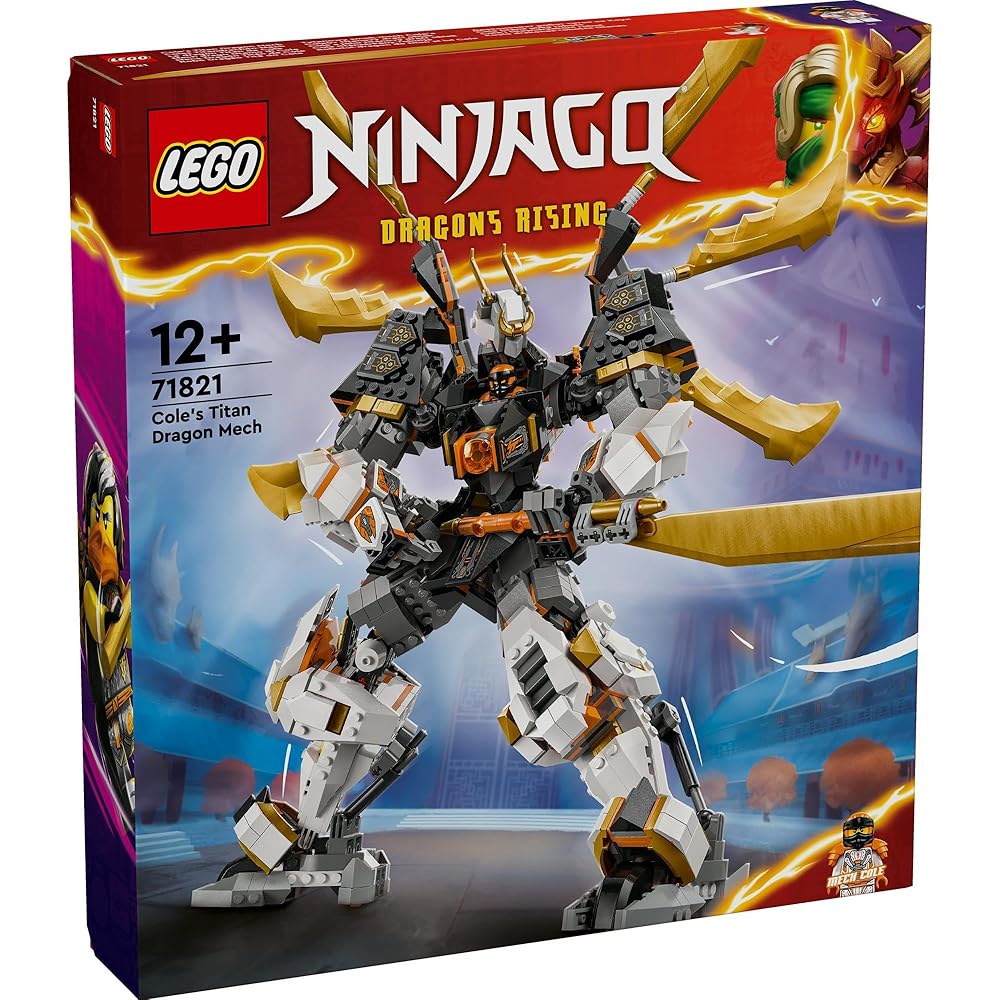 LEGO Ninjago Cole's Dragon Mega Titan Mech Building Set Toy for Kids Ages 12-14