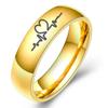 Gioielli di Moda Anello Incidi Nome Data Logo Altamente Lucidato All'Ingrosso Acciaio Inossidabile Matrimonio Fidanzamento Anelli di Marca Per Uomo Donna