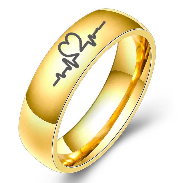 Gioielli di Moda Anello Incidi Nome Data Logo Altamente Lucidato All'Ingrosso Acciaio Inossidabile Matrimonio Fidanzamento Anelli di Marca Per Uomo Donna