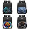 Spacious Lion-themed Backpack For Elementary School Kids Oxford Fabric Lightweight