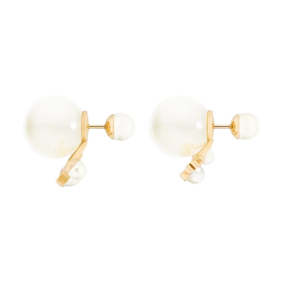DIOR Resin Earrings Women's Gold E4102WOMCY_D03S