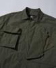 Kallapataleu Nylon Taslan Offset Zip Pocket Half Shirts - Khaki
