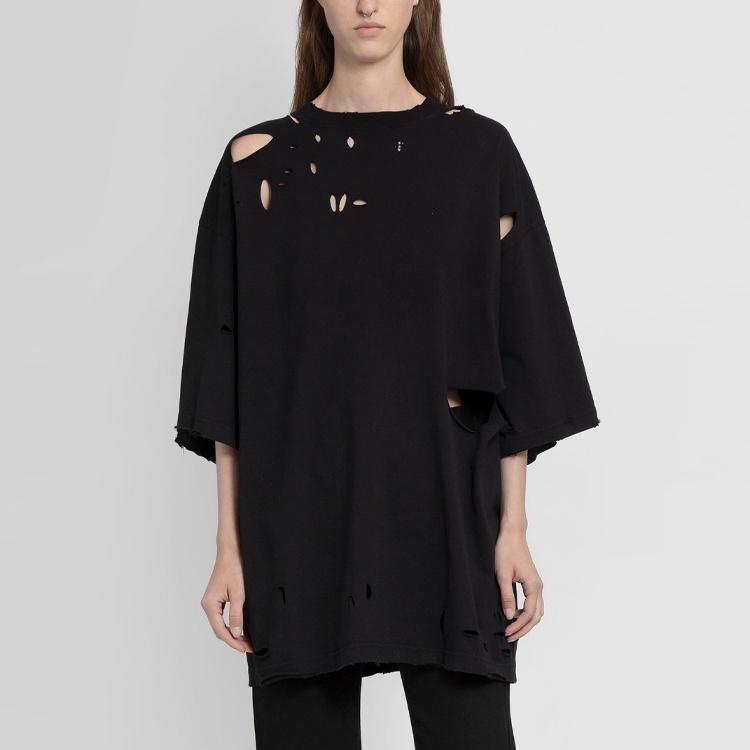 Balenciaga Destroyed T-Shirt 'Black' Unisex 661715TKV601000