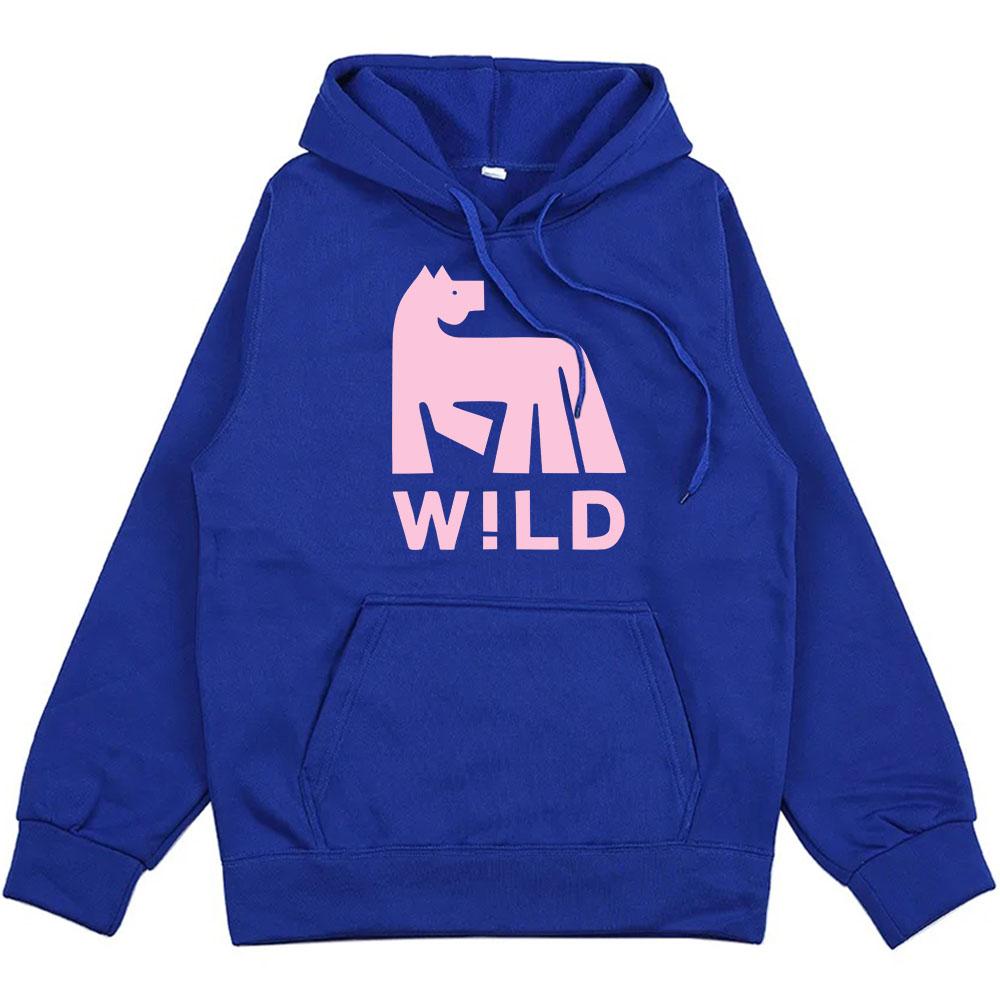 W!LD Album Grafik Kapuzenpullover Russ Sänger Lustiger Cartoon Print Sweatshirts Fleece Locker Unisex Streetwear Herren Damen Kleidung Grunge