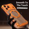 Luxury Metal Alloy Frame Wood Frameless Phone Case For iPhone 17 pro max 16 15 Pro Max Magsafe Magnet 360 Rotating Bracket Cover
