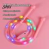 Jumping Training Rope Children Skipping with LED Colorful Light Battery-operated Glowing Comfortable Grip Electronic Luminous Jump Fitness Equipment