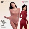 Hyaluronic Acid Base Women's Anti-Static Seamless Thermal Underwear Set